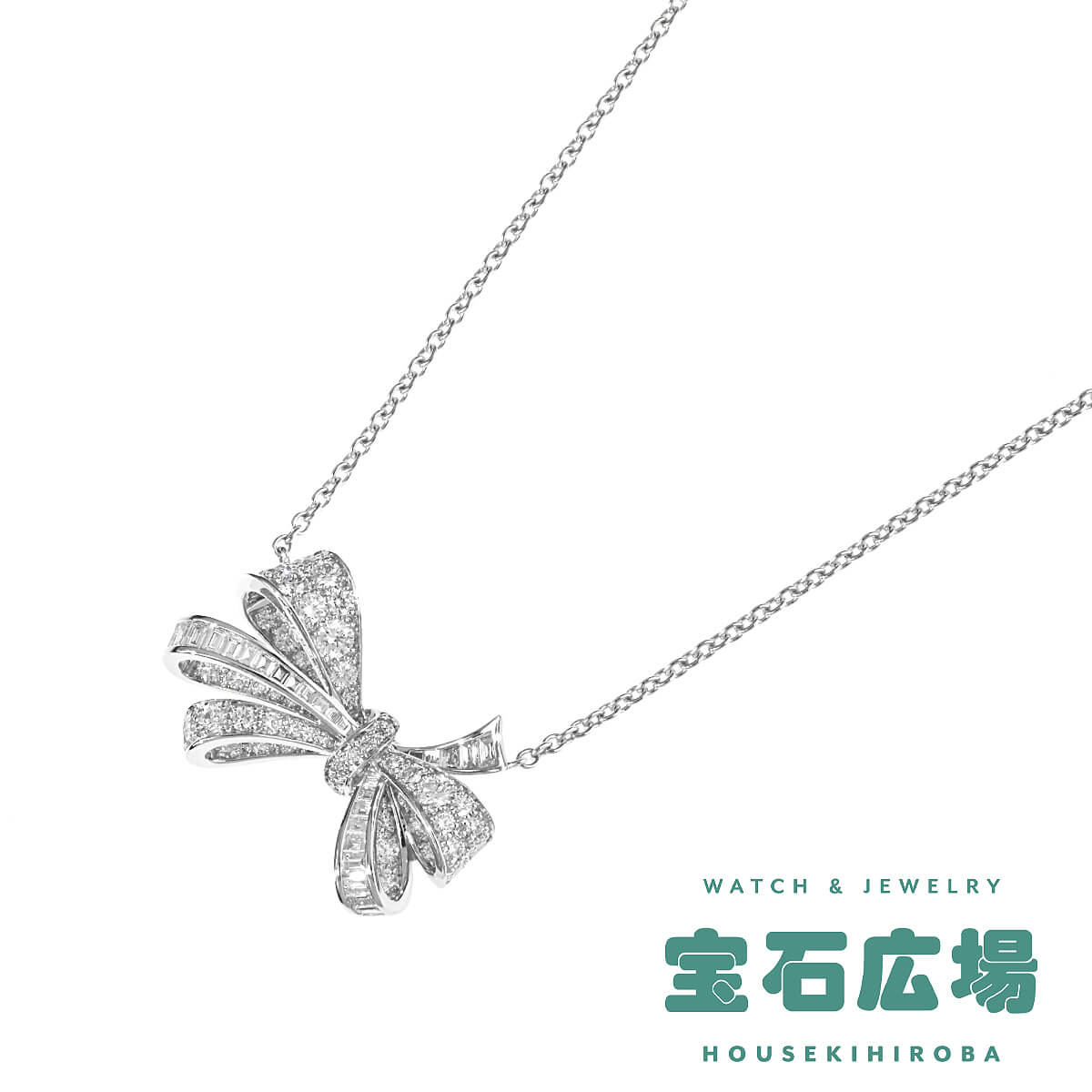 Rakuten - グラフ GRAFF ティルダズ ボウ クラシック ダイヤ・バゲットダイヤ ネックレス RGP564【新品】レディース ジュエリー 送料無料