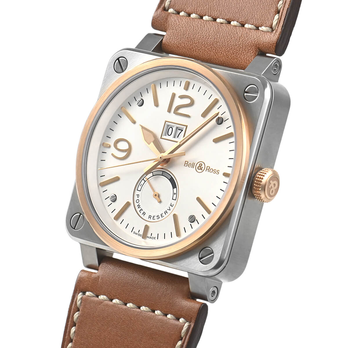 【最大30000円OFFクーポン5/1(金)0時開始】ベル＆ロス BELL & ROSS BR03-90 STEEL＆GOLD BICOLOR BR0390-BICOLOUR【中古】【未使用品】メンズ 腕時計 送料無料