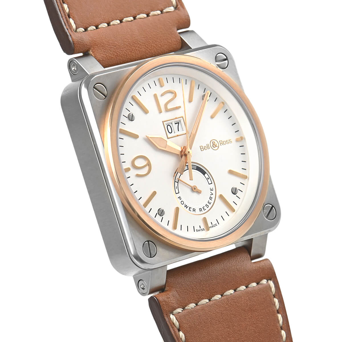 【最大30000円OFFクーポン5/1(金)0時開始】ベル＆ロス BELL & ROSS BR03-90 STEEL＆GOLD BICOLOR BR0390-BICOLOUR【中古】【未使用品】メンズ 腕時計 送料無料