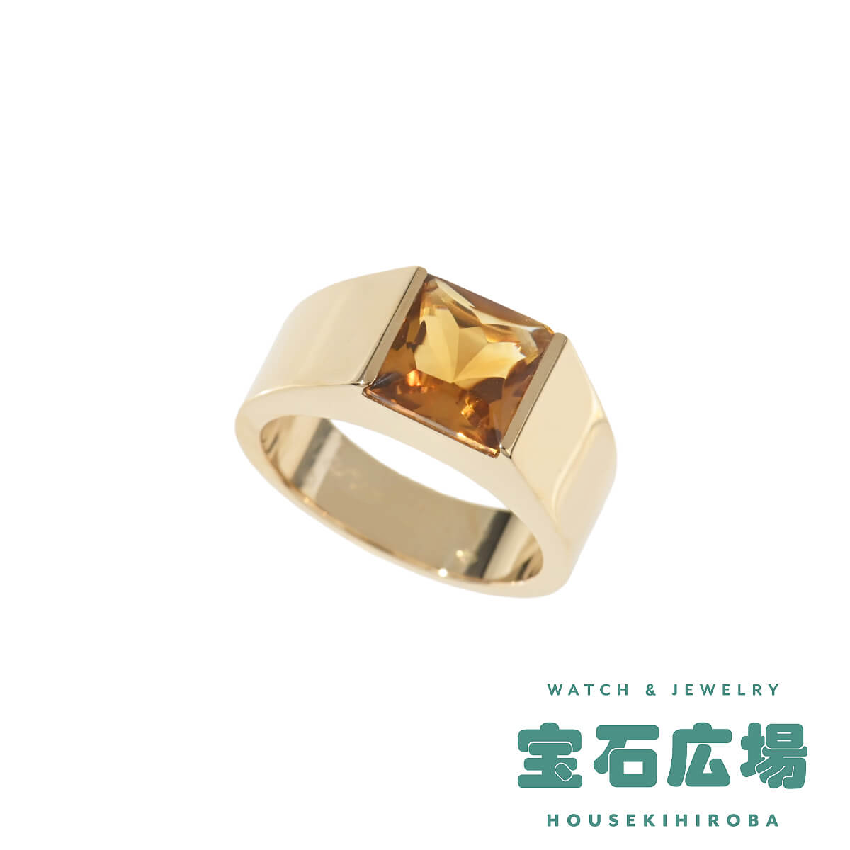 Rakuten - カルティエ Cartier タンク（LM）シトリン リング B4029054【中古】ユニセックス ジュエリー 送料無料