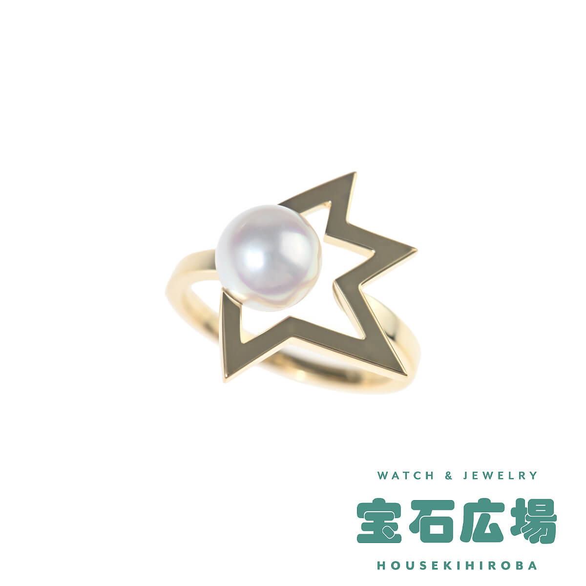 Rakuten - タサキ TASAKI コメット プラス 1Pパール リング R-4831-18KYG【中古】レディース ジュエリー 送料無料