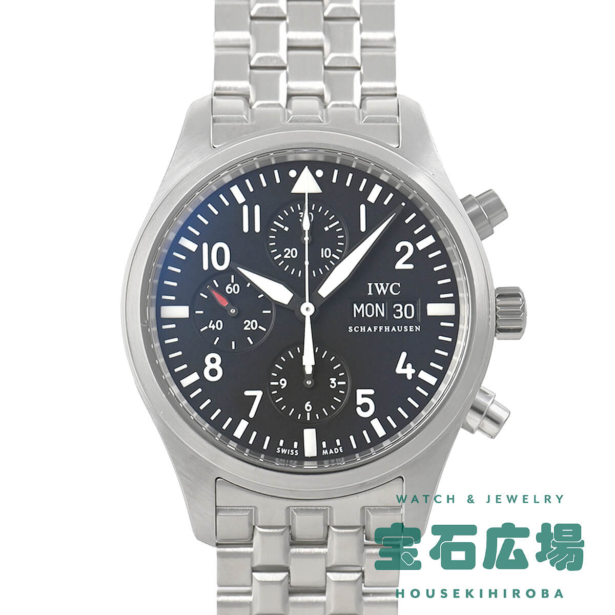 IWC アイダブリューシー パイロット・ウォッチ・クロノグラフ IW371704【中古】メンズ 腕時 ...