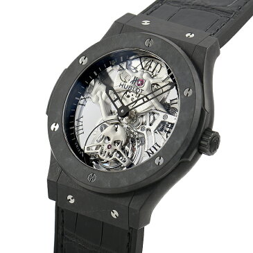 ウブロ HUBLOT クラシックフュージョン トゥールビヨン ブラックスカル 世界限定50本 505.UC.0140.LR.SKULL【中古】 メンズ 腕時計 送料無料