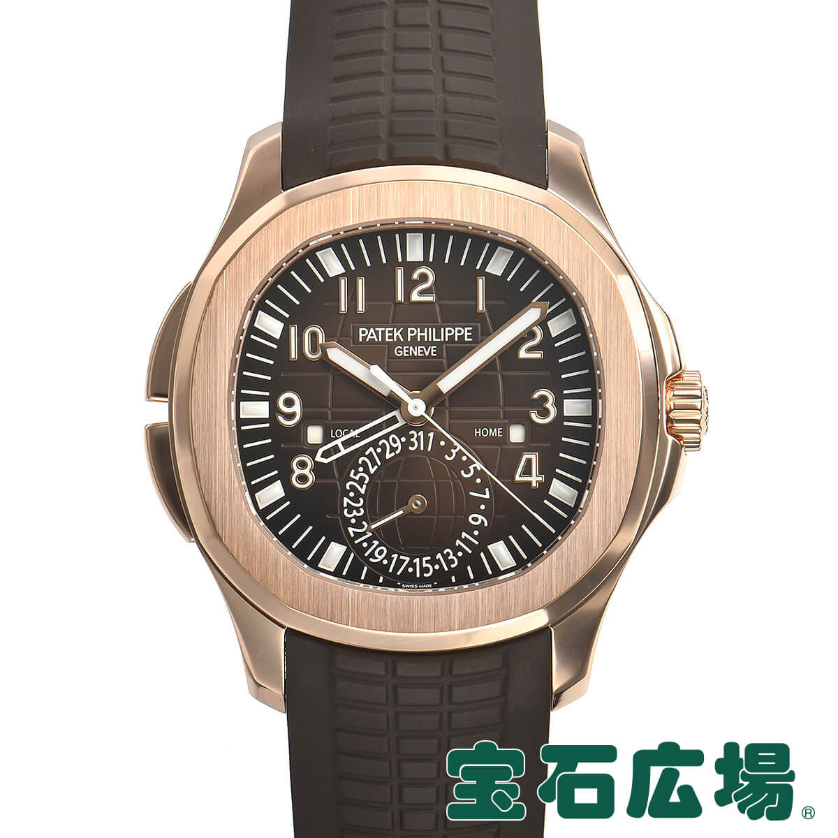 パテックフィリップ PATEK PHILIPPE アクアノート トラベルタイム 5164R-001【中古】【極美品】メンズ 腕時計 送料・代引手数料無料