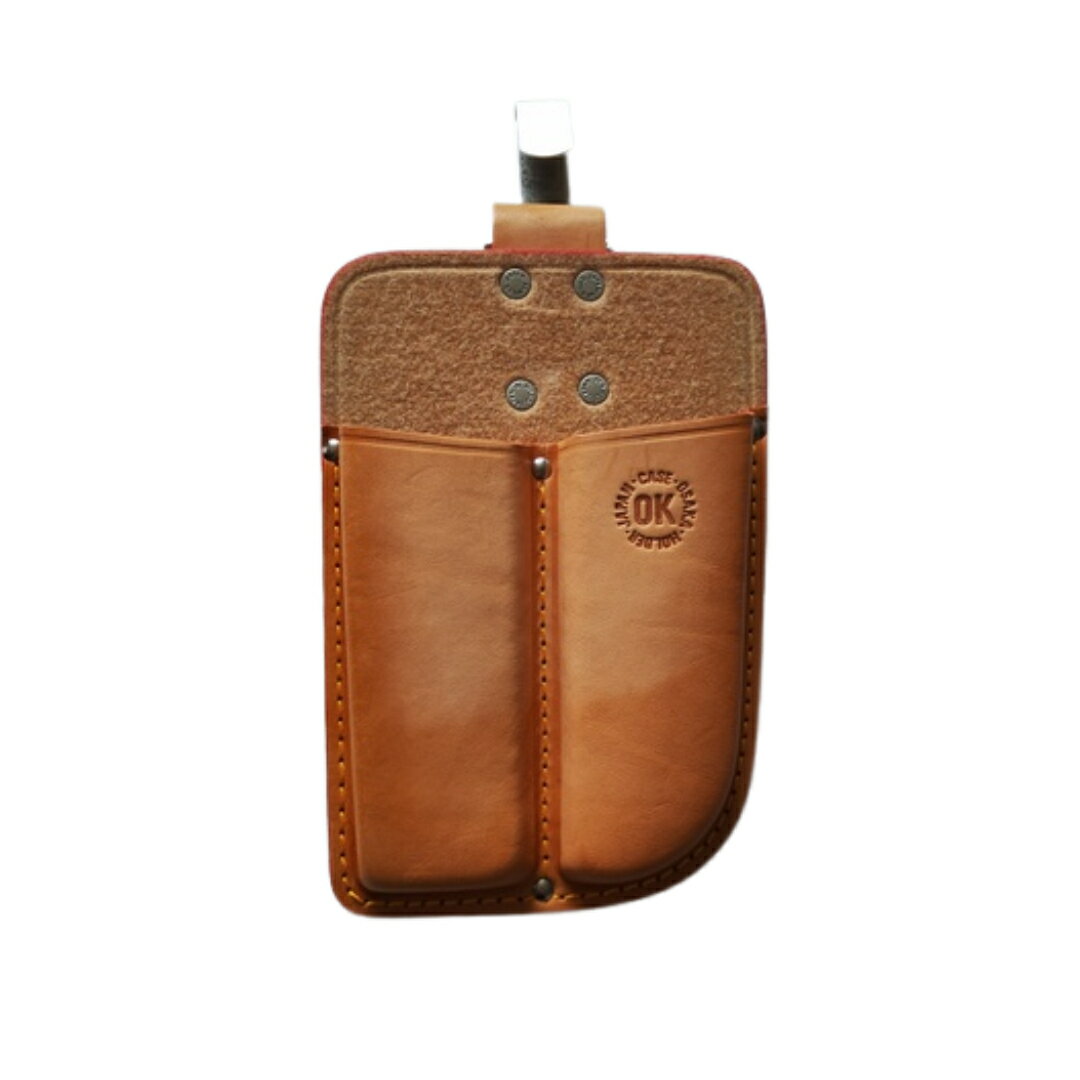 OK印 剪定鋏&折込鋸 2丁差 吊りカン付 P6632T 型押し（多少の日焼けあります）（在庫品限り特価）