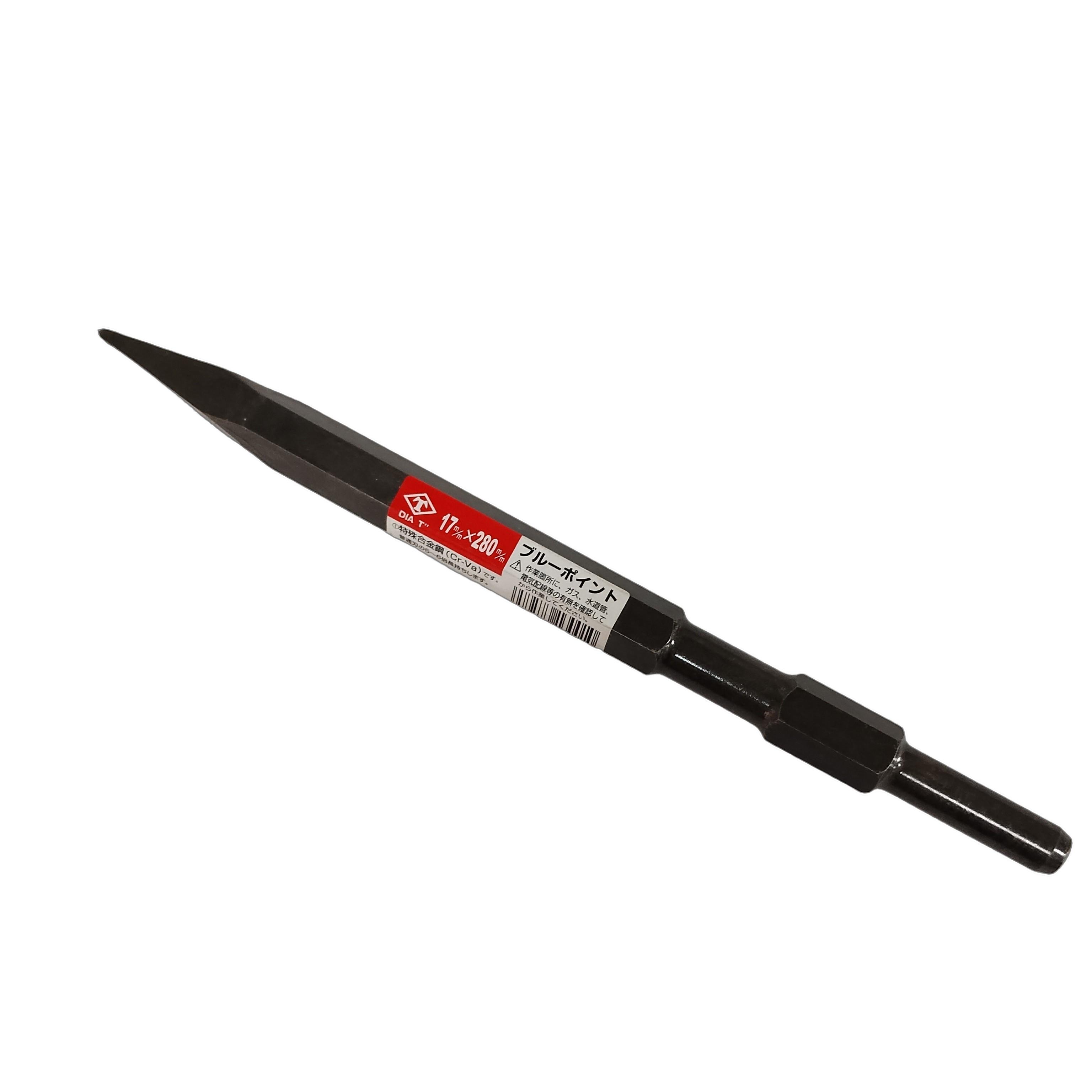 商品情報材質特殊合金鋼全長285mm重さ450gDIA-T ブルーポイント 17×280mm 在庫限り特価 先端工具 はつり コンクリート アスファルト 特殊合金鋼を使用しているので、耐久性に優れています。再研磨すれば新品同様になります。在庫限りの特価品です。 5