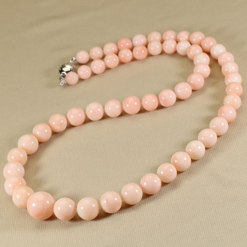 ピンク珊瑚 ミス ネックレス シルバー 無染色 SANSUI 宝石珊瑚 天然珊瑚 sango 本珊瑚 コーラル 宝石 サンゴ 専門店 土佐 高知 ラッピング 無料 送料無料