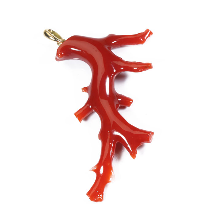 【スーパーSALE 15％OFFクーポン】 血赤珊瑚 レッド ペンダント トップ 枝サンゴ K18 イエローゴールド 無染色 SANSUI レディース 女性 ファッション アクセサリー ジュエリー 還暦祝い 珊瑚婚式 3月誕生石 ラッピング無料 送料無料