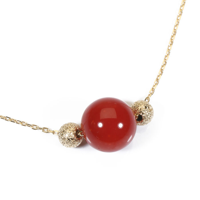 血赤珊瑚 スルー ネックレス ペンダント K18 イエローゴールド 無染色 SANSUI レディース 女性 ファッション アクセサリー ジュエリー 還暦祝い 珊瑚婚式 3月誕生石 ラッピング無料 送料無料 高知 土佐