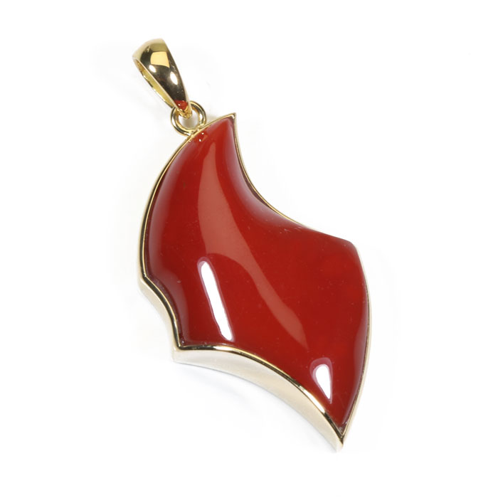 血赤珊瑚 ペンダント トップ K18 18金 イエローゴールド 無染色 SANSUI レディース 女性 ファッション アクセサリー ジュエリー 還暦祝い 珊瑚婚式 3月誕生石 ラッピング無料 送料無料