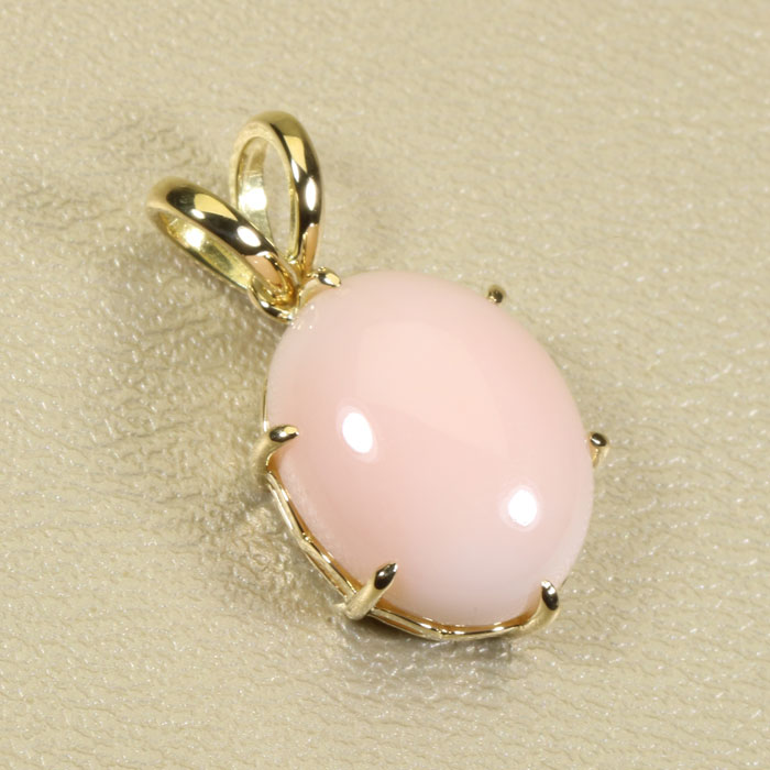 ミス珊瑚 ピンク ペンダント 一粒 K18 イエローゴールド 無染色 SANSUI レディース 女性 ファッション アクセサリー ジュエリー 珊瑚婚式 3月誕生石 ラッピング無料 送料無料 高知 土佐