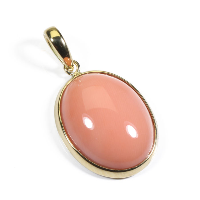 ペンダント 桃珊瑚 ピンク マガイボケ K18YG 18金 イエローゴールド無染色 SANSUI レディース 女性 3月誕生石 天然珊瑚 sango 本さんご コーラル 宝石 サンゴ 土佐 高知 ラッピング 無料 送料無料