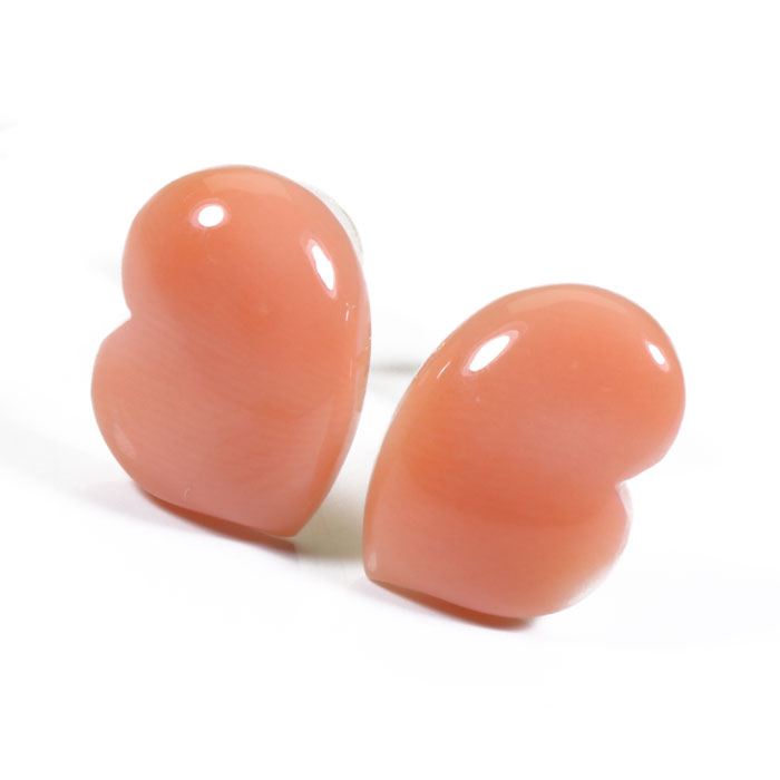 桃珊瑚 マガイボケ ピンク ピアス ハート K18YG イエローゴールド 無染色 SANSUI ピンク レディース 女性 ファッション アクセサリー ジュエリー 珊瑚婚式 3月誕生石 ラッピング無料 送料無料