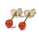 地中海紅 珊瑚 ピアス 丸玉 ゴールドフィルド 無染色 SANSUI レディース 女性 ファッション アクセサリー ジュエリー 還暦祝い 珊瑚婚式 3月誕生石 ラッピング無料 送料無料 高知 土佐