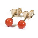 地中海紅 珊瑚 ピアス 丸玉 ゴールドフィルド 無染色 SANSUI レディース 女性 ファッション アクセサリー ジュエリー 還暦祝い 珊瑚婚式 3月誕生石 ラッピング無料 送料無料 高知 土佐