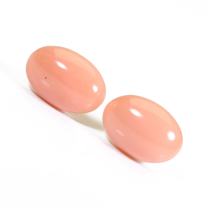 桃珊瑚 ピアス オーバル マガイボケ K18 18金 イエローゴールド 無染色 SANSUI レディース 女性 ファッション アクセサリー ジュエリー 珊瑚婚式 3月誕生石 ラッピング無料 送料無料