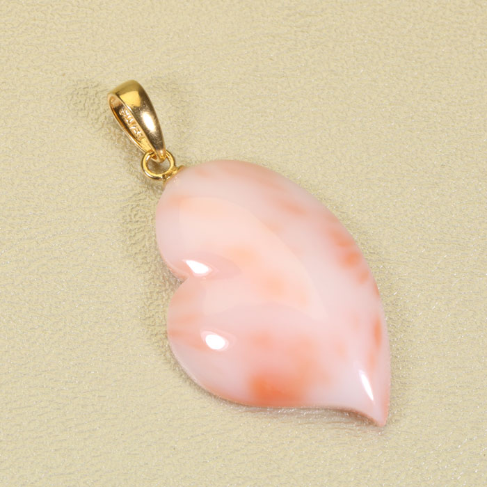 深海珊瑚 ピンク ペンダント ハート シルバー 無染色 SANSUI 3月誕生石 天然珊瑚 sango 本さんご コーラル 宝石 サンゴ 土佐 高知 ラッピング 無料 送料無料