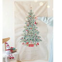 【クリスマスBIG刺繍タペストリー / ツリー】送料無料 クリスマスツリー Christmas Xmas クリスマスアレンジ オーナメント 大人気 可愛い 刺繍...