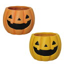 【ハロウィンパンプキンポットMサイズ/6個セット】送料無料 インテリア イベント HALLOWEEN ハロウィンアレンジ カップ 小物入れ フラワーアレンジメン...