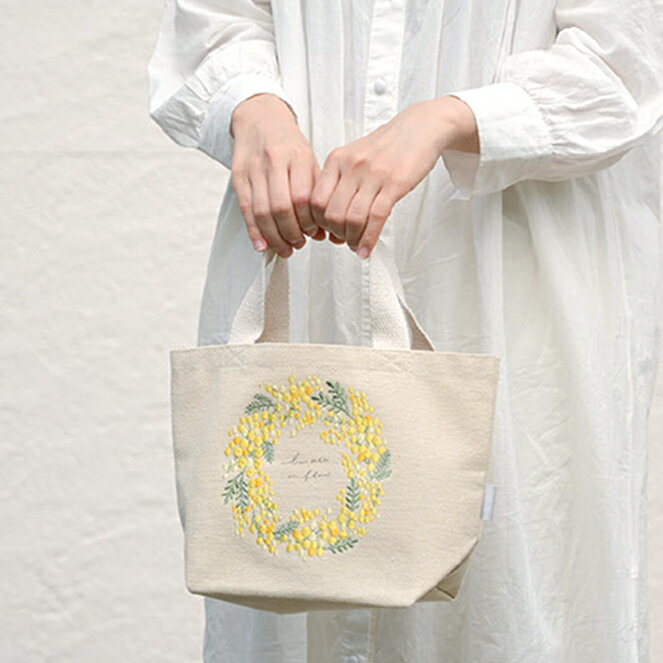 【ITO刺繍ミニトートバッグ】送料無料 母の日 マザーズデイ ギフト プレゼント お祝い 贈り物 通勤 通学 習い事 ナチュラル シンプル おしゃれ お揃い 親...