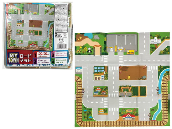 【P商品】【ロードマット/12個セット】【※注意事項ご確認下さい※】ばらまき 販促 景品 抽選会 賞品 まとめ買い 幼稚園 保育園 PTA 学校 おもちゃ お祭り 女の子 男の子 プレイマット ミニカー ごっこ遊び 電車 レール