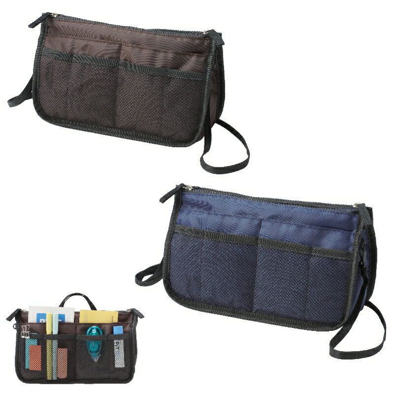 【バッグインバッグになるショルダーポーチ】バッグインバッグ サコッシュ 三層ポケット メッシュポケ..