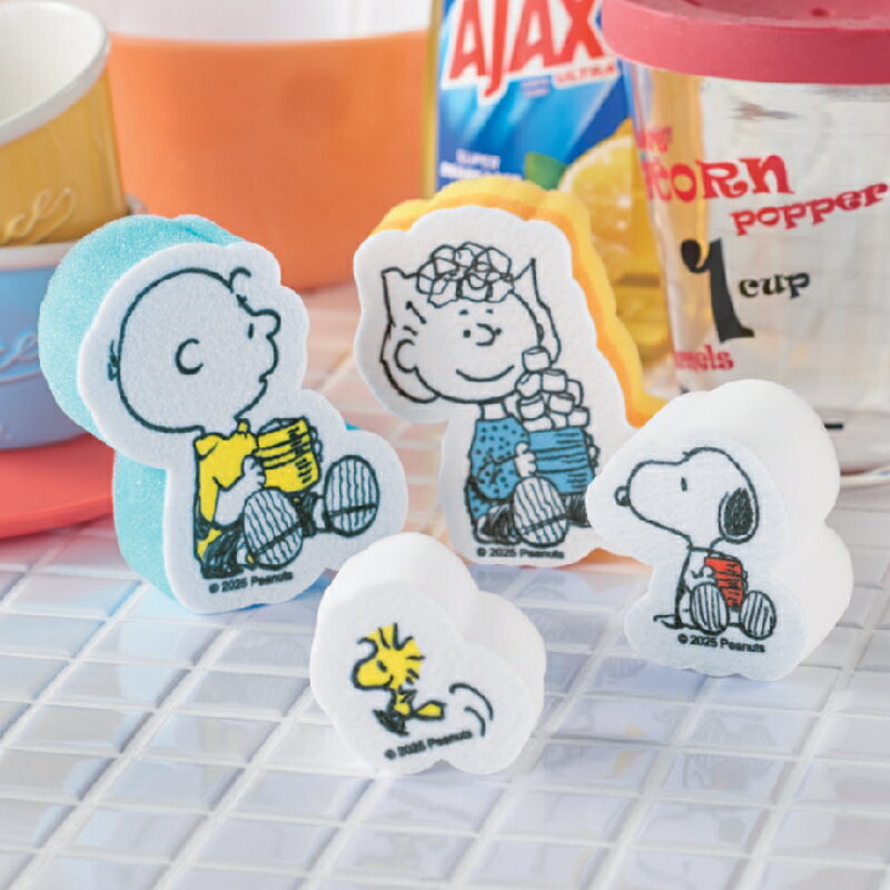 【スヌーピーライン　スポンジセット】人気キャラクター キッチングッズ お掃除 スポンジセット 使い分..