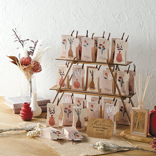 【フラワーベーススタンド(ハートクッキー)30個セット(台付き)】送料無料 プチギフト 結婚式 ウェディング 挙式 ブライダル 披露宴 引出物 お土産 ご挨拶 ...