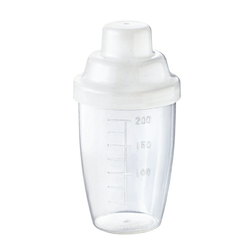 【目盛り付きシェイカーボトル（200ml）】日本製 スムージー ドリンク 目盛り付 容量200ml 軽量 便利 ..
