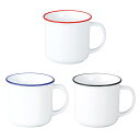 【ホーロースタイルマグカップ】色指定可 キッチン 食卓 コーヒーカップ 容量250ml シンプル おしゃれ ホーロースタイル 雑貨 プレゼント 景品 販促 粗品...