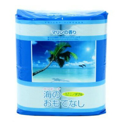 【※代引き不可※】【海のおもてなし4R】【1ケース30P(120個)入/1ペアあたり225円(税込)】紙製品 トイレットペーパー トイレ用品 日用品 消耗品 生活用品 ノベルティ 抽選会 記念品 景品 まとめ買い 送料無料 パチンコ 集客 マリン 香り 海物語