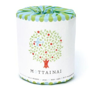 【※代引き不可※】【MOTTAINAI 1R】【1ケース100個入/1個あたり72円(税込)】送料無料 トイレットペーパー トイレ用品 日用品 ばらまき 販促品 粗品 ノベルティ 記念品 プチギフト 寄付金 植林活動 社会貢献