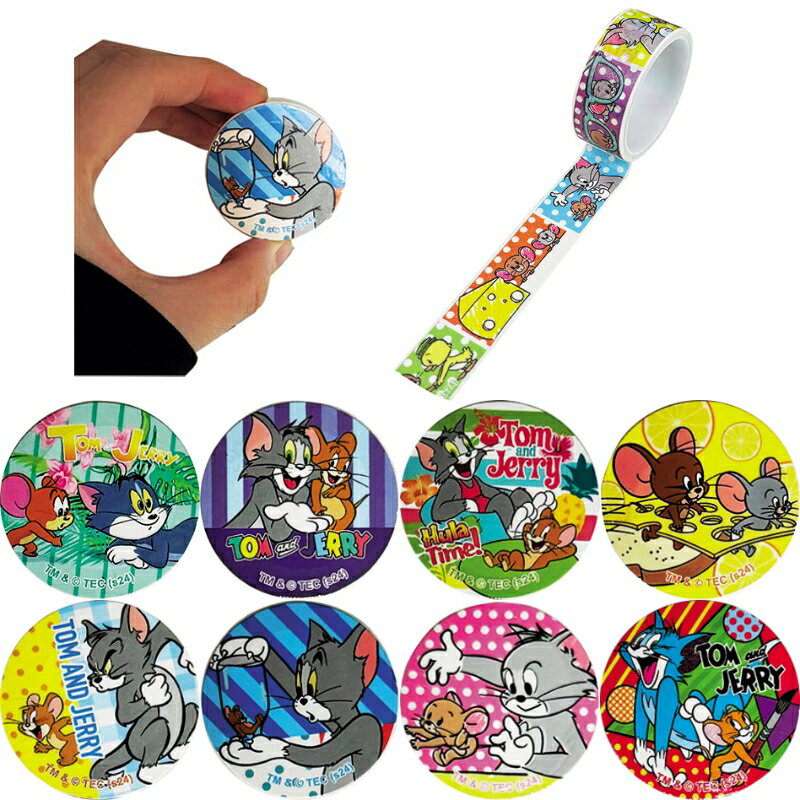 【1パック24個入セット】【トム&ジェリーマスキングテープ】キャラクターグッズ 景品玩具 知育玩具 子供向け ばらまき品 景品 イベント 抽選会 プレゼント 低...