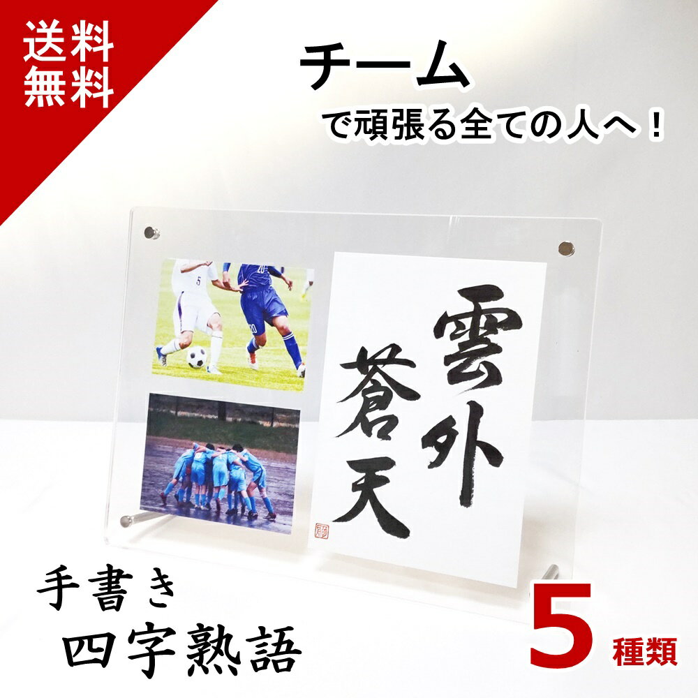 フォトフレーム（野球） 【手書きは伝わります！】 四字熟語 名言 格言 かっこいい 前向き おしゃれ 座右の銘 ポジティブ スポーツ 部活 野球 サッカー バスケ 陸上 仲間 協力 友情 励まし 応援 感謝 心に響く 成長 七転八起 送料無料