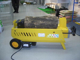 【送料無料】油圧式電動薪割機7tWS7Tイエロー