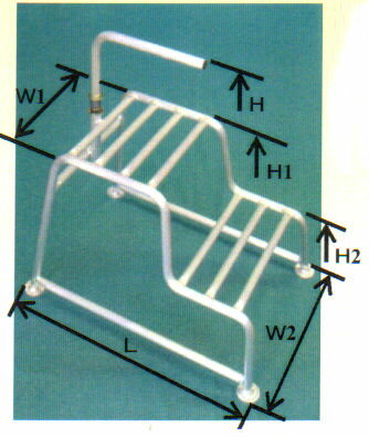 ミツル　2段式持ち手付アルミ踏み台　大　20cm+40cm