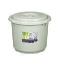 トンボ プラスチックつけもの容器 20L (押し蓋付) グレー色