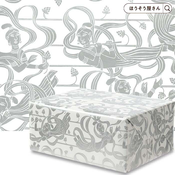 【3日限定★ポイント5倍】 包装紙 天女舞 No.957(天女)四六 半才 判 100枚薄い 大きいサイズ 仏事 かわいい ラッピングペーパー おしゃれ オシャ...