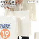 【30日限定★ポイント7倍】 紙袋 手提げ袋 手提袋 丸紐 高級 光沢 ST3才 プリティ 白 10枚食品 レディース ちょっとしたプレゼント コスメ バッグ ...