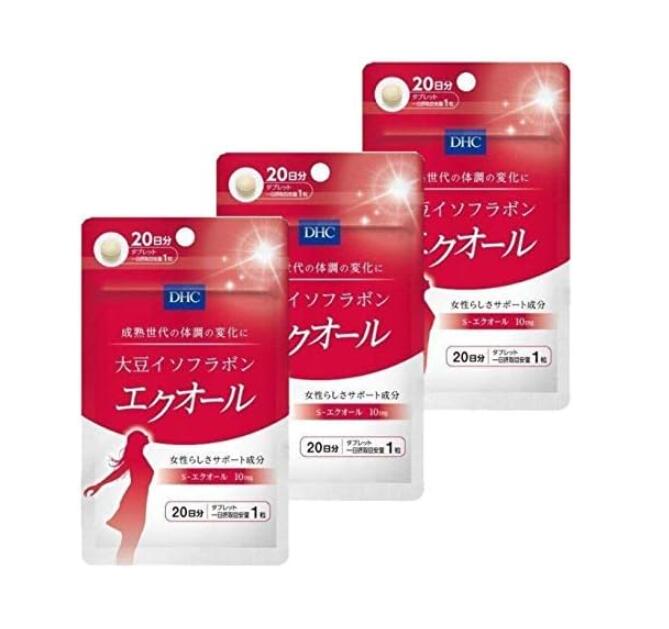 【3個セット】DHC 20日分 大豆イソフラボン エクオール 20粒
