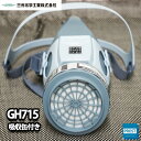 三光化学工業 防毒マスク GH715 スカイマスク セット(吸収缶付)国家検定合格 第TN419号 /研究機器 塗装 防毒