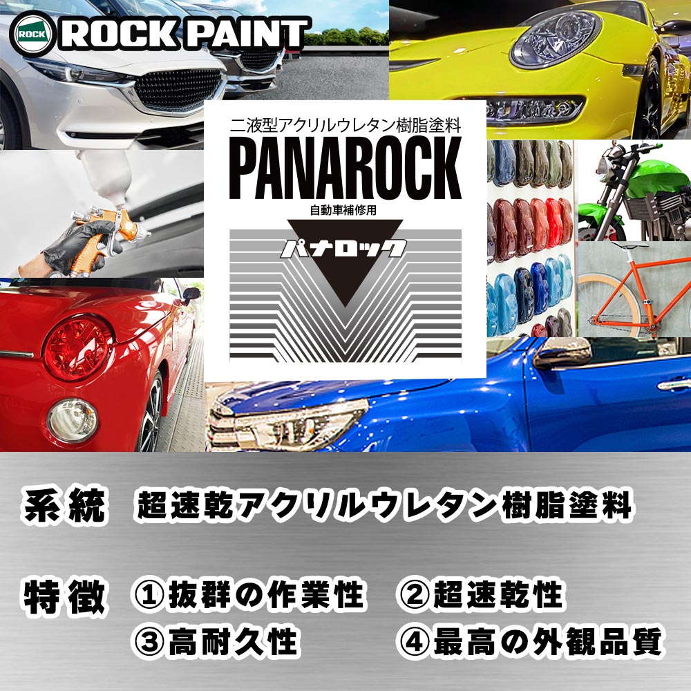 ロックペイント パナロック 調色 トヨタ 8P4 ダークブルーマイカM 1kg（原液） 2