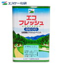 送料無料！エコフレッシュ 3分艶 16kg 白/淡彩色　エスケー化研 屋内用水性塗料