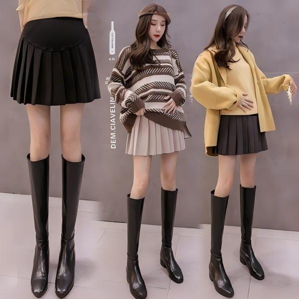 【楽天スーパーSALE】マタニティスカート スカート ミニスカート プリーツスカート マタニティ 服 春 アジャスター 安い マタニティ服 妊婦服 夏 可愛い