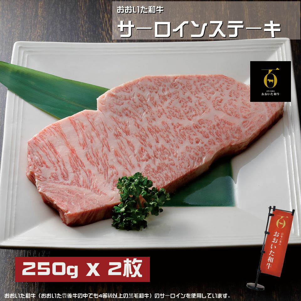 おおいた和牛 サーロインステーキ 500g 250g x 2枚 【肉 お肉 国産牛 美味しい おいしい 高級肉 ギフト 大分県産 高級 ステーキ肉 ギフト 牛肉 サーロイン お祝い 誕生日 贈答 豊後牛 黒毛和牛…