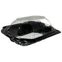 ミニトマト用 パック フルーツドーム S黒 窓付 134×101×52mm 6H ボタン嵌合 1ケース 1200枚入り 203071 信和 ミニトマト 容器 入れ物 保存 フルーツ 野菜 ミニトマトパック 枝豆 フルーツパック 果実用 業務用 業者 大量 まとめ買い 使い捨て プラスチック容器