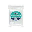 ジャパックス チャック付きポリ袋 0.04mm厚 FG-4 120×170mm 無地 1ケース6000枚入り