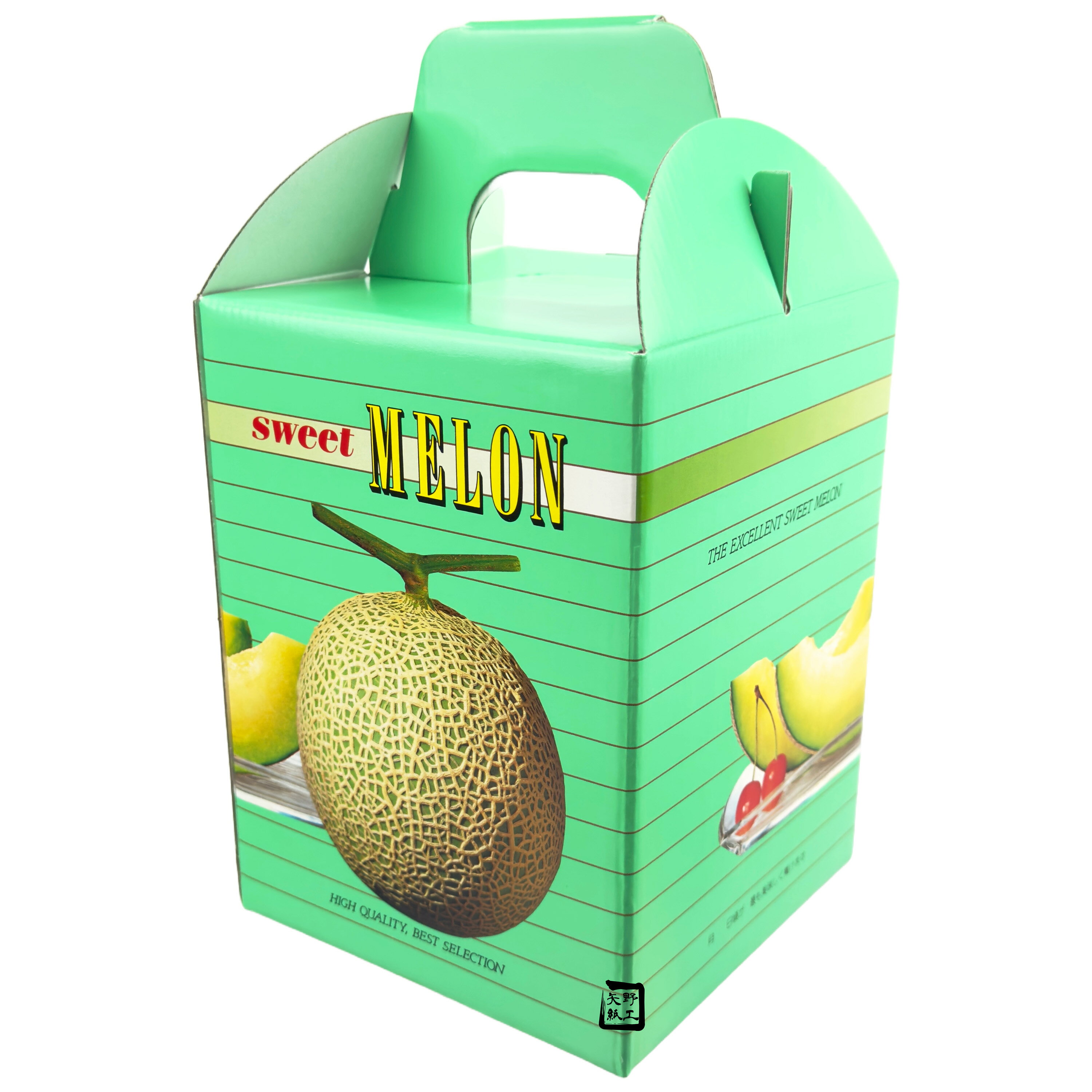 メロン箱 スイートメロン1個用 150×150×275mm 1ケース100枚入 600500 信和