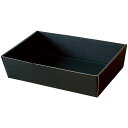 【屋号必須】オリカ フルーツ用紙トレー 組立段トレー No.6 黒 200×300×75mm 1ケース200枚入