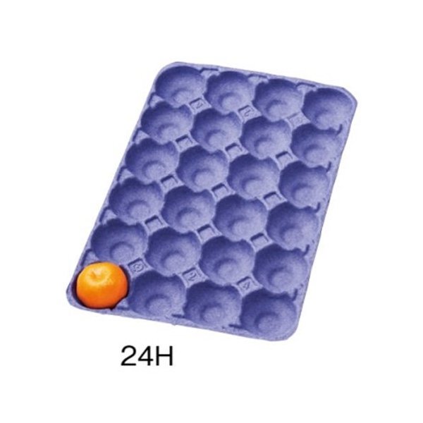 【屋号必須】日本モウルド工業 フルーツ用トレー モウルドトレイ ミカンパック 24H 紫 393×265mm 1ケー..